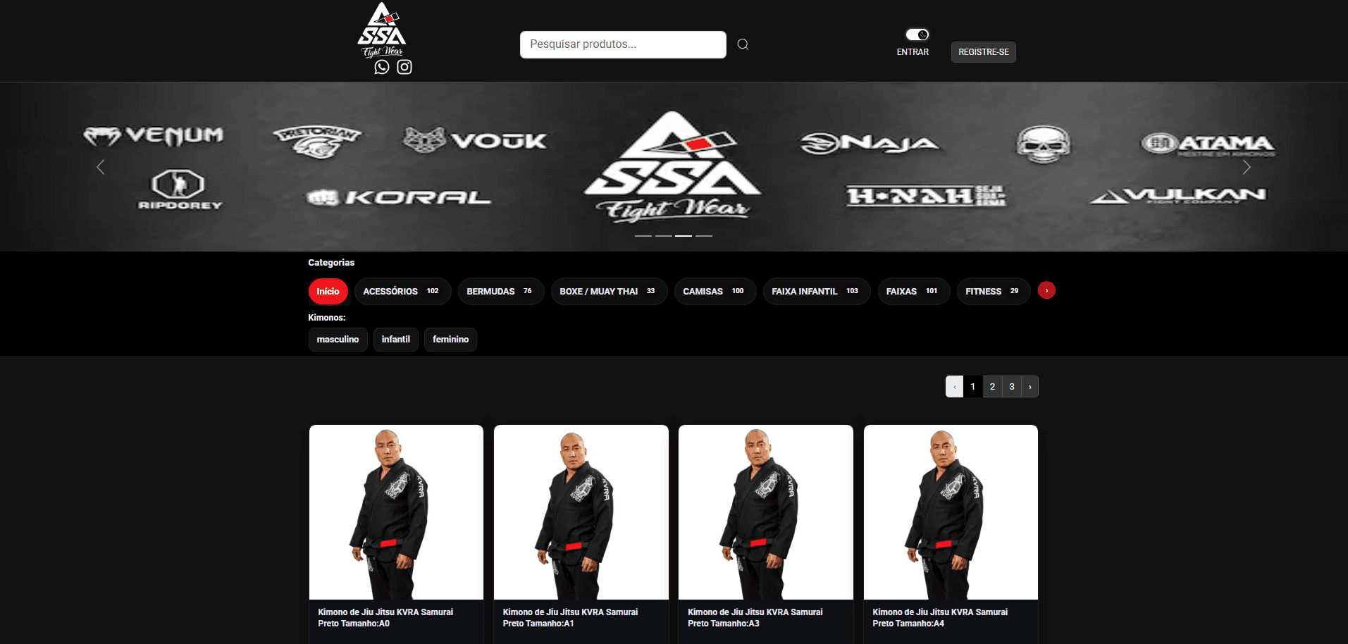 SSA Kimonos - Loja Virtual
